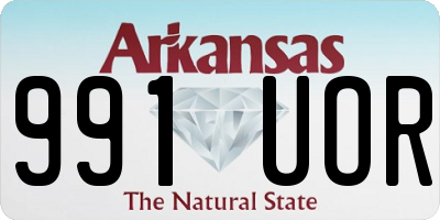 AR license plate 991UOR
