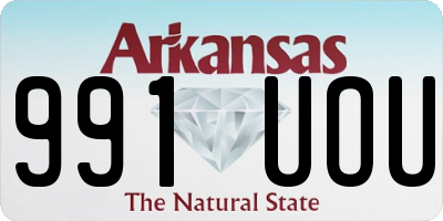 AR license plate 991UOU
