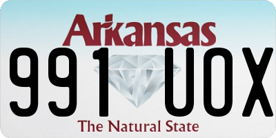 AR license plate 991UOX