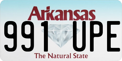 AR license plate 991UPE