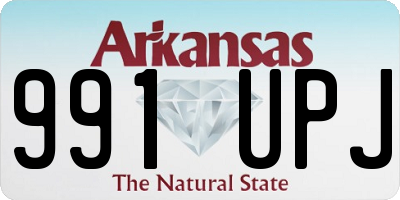AR license plate 991UPJ