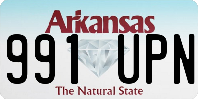 AR license plate 991UPN
