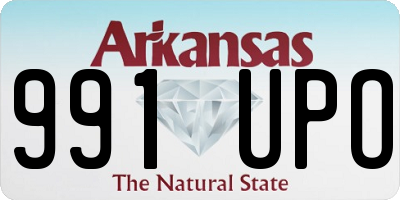AR license plate 991UPO