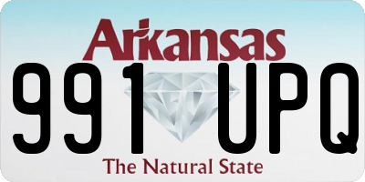 AR license plate 991UPQ