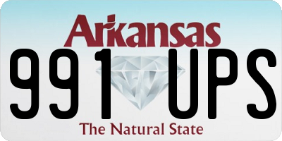 AR license plate 991UPS