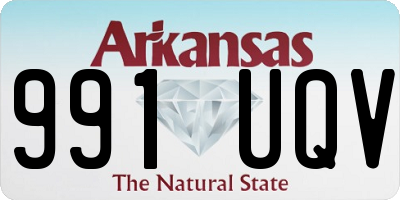 AR license plate 991UQV