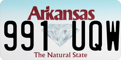 AR license plate 991UQW