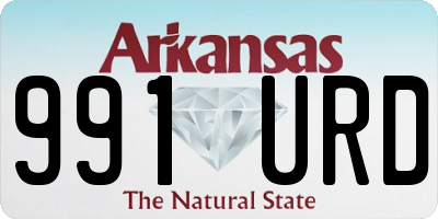 AR license plate 991URD