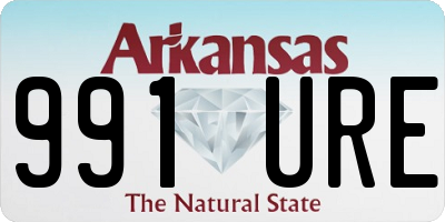 AR license plate 991URE