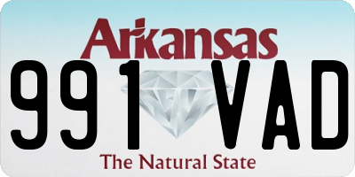AR license plate 991VAD