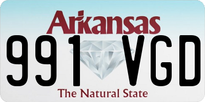 AR license plate 991VGD