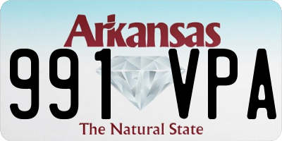 AR license plate 991VPA