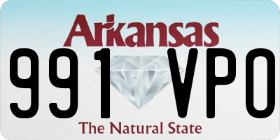 AR license plate 991VPO