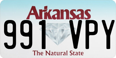 AR license plate 991VPY