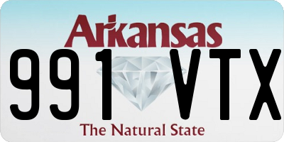 AR license plate 991VTX