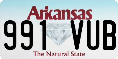 AR license plate 991VUB