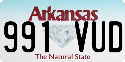 AR license plate 991VUD