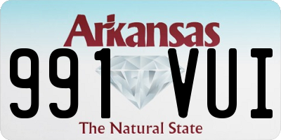 AR license plate 991VUI