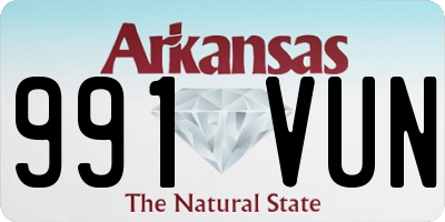AR license plate 991VUN