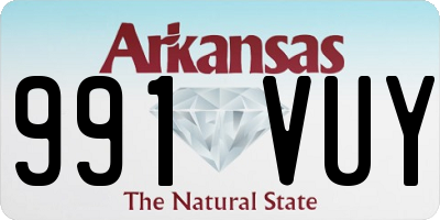 AR license plate 991VUY