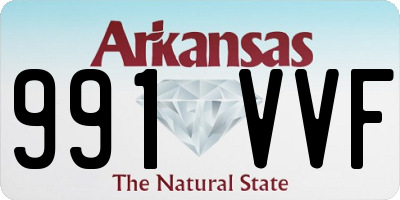AR license plate 991VVF