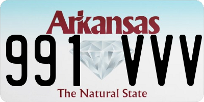 AR license plate 991VVV