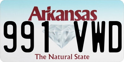 AR license plate 991VWD