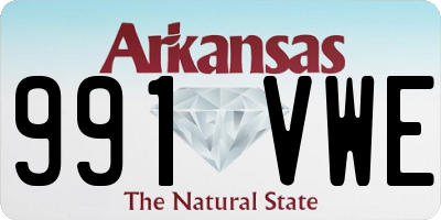 AR license plate 991VWE