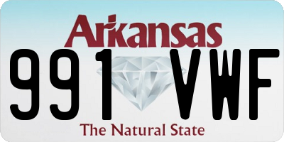 AR license plate 991VWF