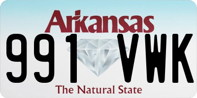 AR license plate 991VWK