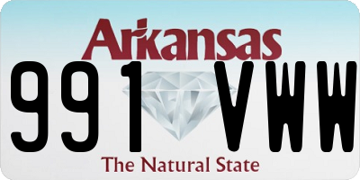 AR license plate 991VWW