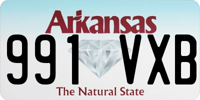 AR license plate 991VXB
