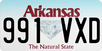 AR license plate 991VXD
