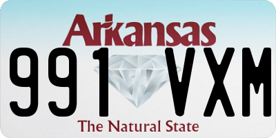 AR license plate 991VXM