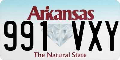 AR license plate 991VXY