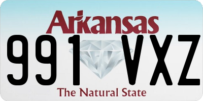 AR license plate 991VXZ