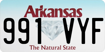 AR license plate 991VYF