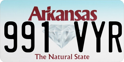 AR license plate 991VYR