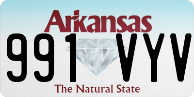AR license plate 991VYV