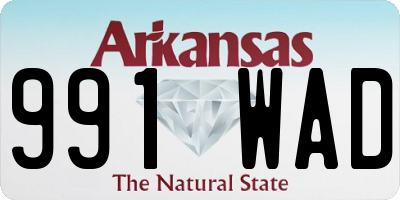 AR license plate 991WAD