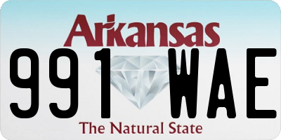 AR license plate 991WAE