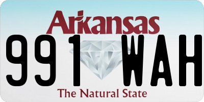 AR license plate 991WAH