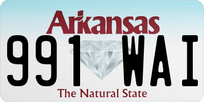 AR license plate 991WAI