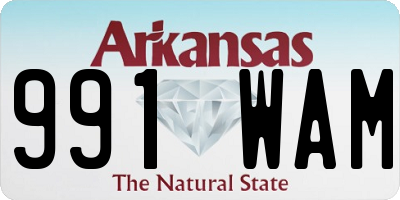 AR license plate 991WAM