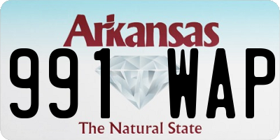 AR license plate 991WAP