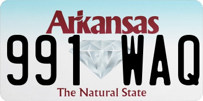AR license plate 991WAQ
