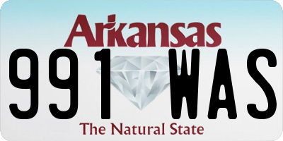 AR license plate 991WAS