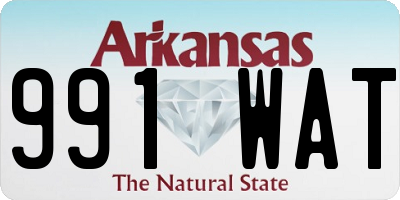 AR license plate 991WAT