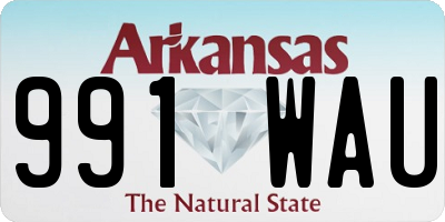 AR license plate 991WAU