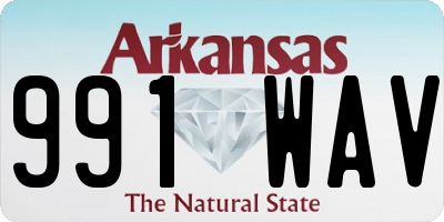 AR license plate 991WAV
